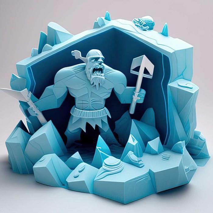 3D model Caution Icy Battle Conditions Sekka Gym Battle Ice Batt dd (STL)
